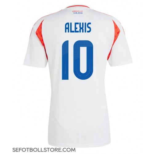 Chile Alexis Sanchez #10 Replika Bortatröja Copa America 2024 Kortärmad